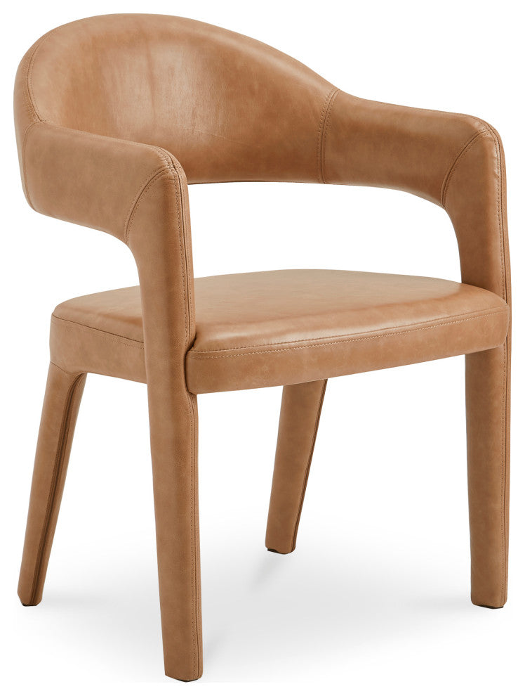 Martens Dining Chair Brown Leather