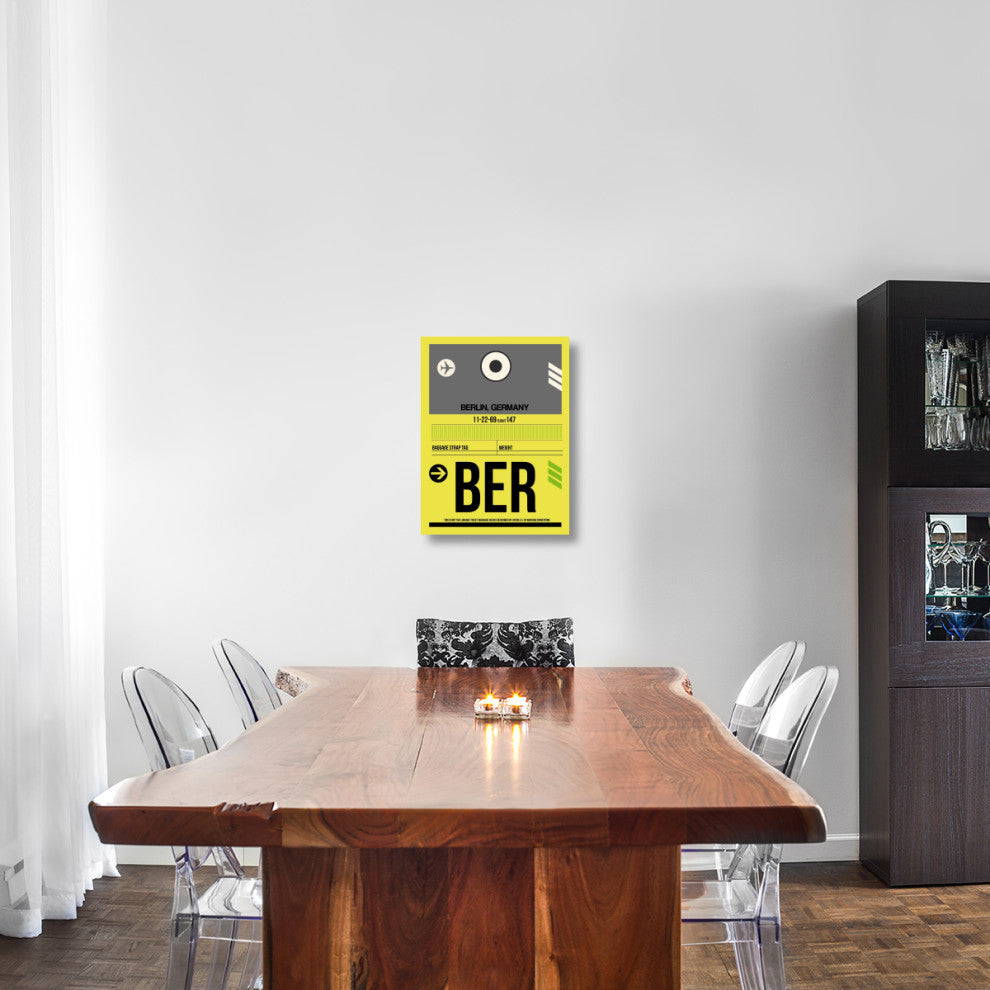 "BER Berlin Luggage Tag 1" Fine Art Print