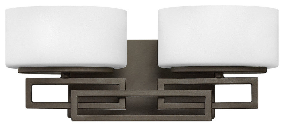 Hinkley Lanza Bath 2-Light Vanity, Buckeye Bronze