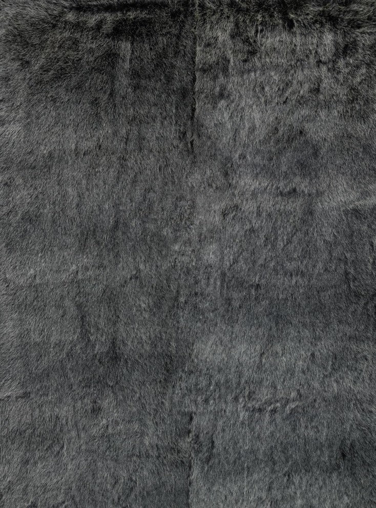 Loloi Finley Black and Charcoal, 5'x7'6"