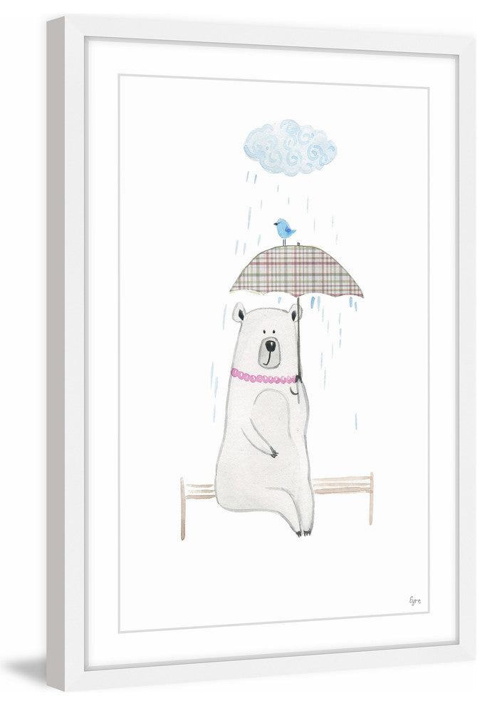 "Jamais Seule" Framed Painting Print, 12"x18"