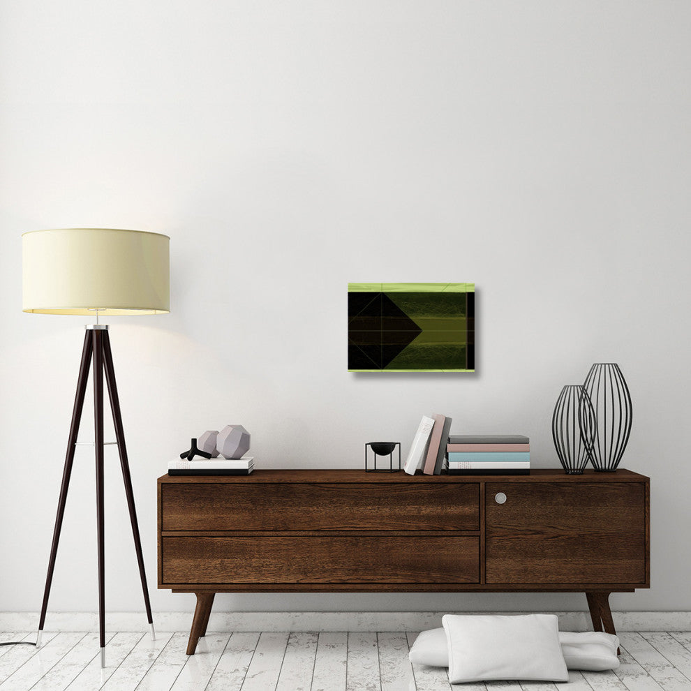 "Abstract Green Cone" Fine Art Print