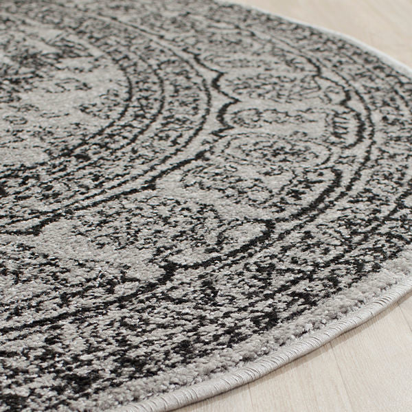 Safavieh Adirondack Adr108A Rug, Silver/Black, 2'6" X 14'0"