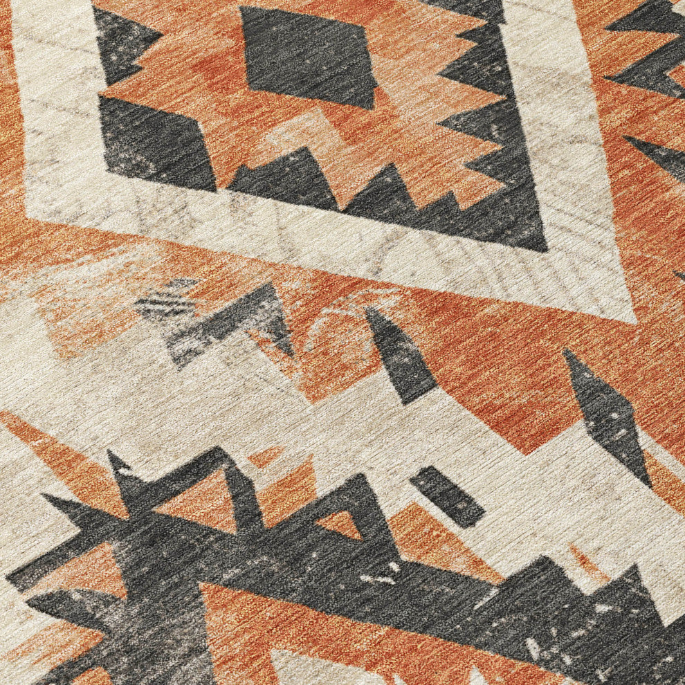 Machine Washable Indoor/Outdoor Chantille ACN1878 Clay 3' x 5' Rug