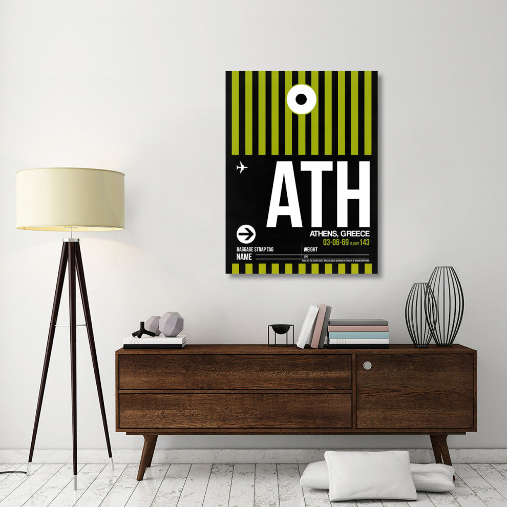"ATH Athens Luggage Tag 2" Fine Art Print