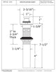 Lift & Turn Lavatory Drain With Overflow Holes, Not Exposed In Oil Rubbed Bronze