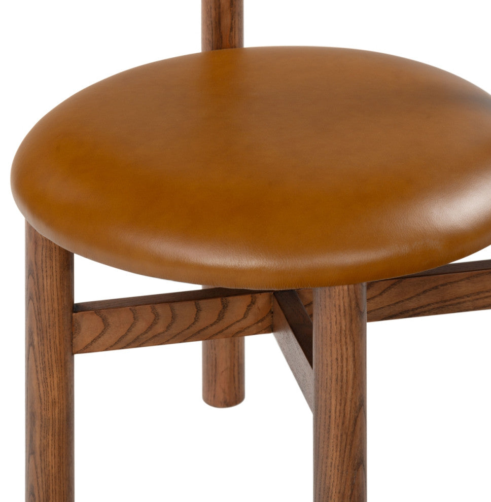 Safavieh Couture Tayla Dining Chair, Walnut/Brown