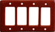 Teracotta Talavera Quadruple Decora Switch Plate