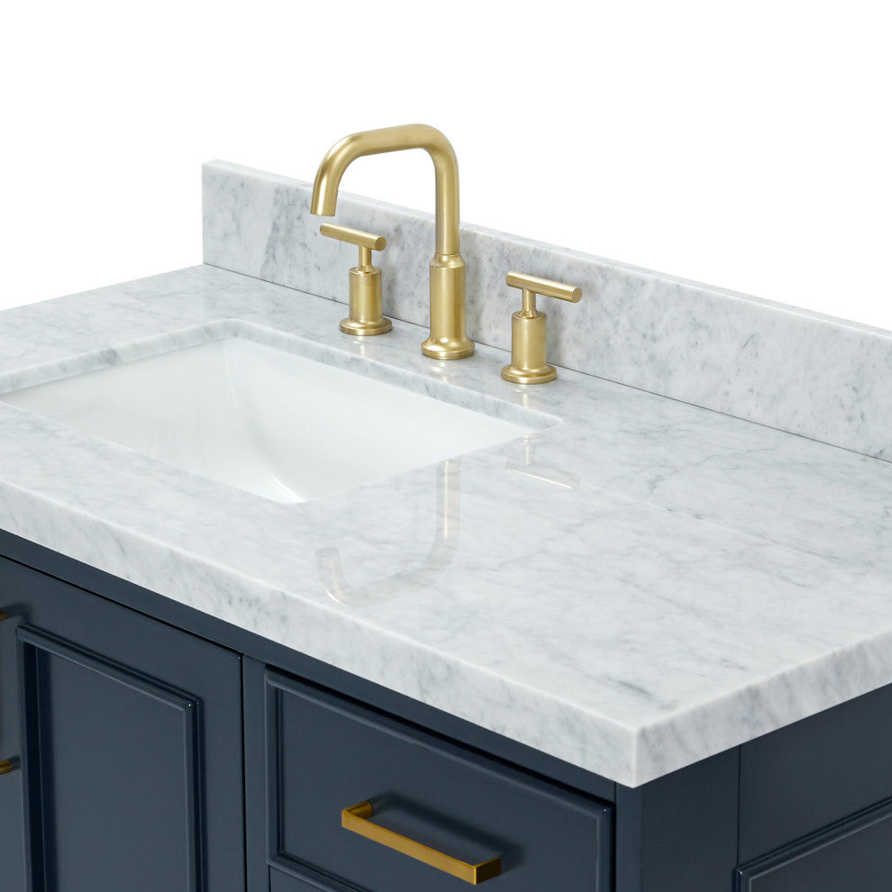 Ariel Stafford 43" Single Left Offset Rectangle Sink Bathroom Vanity