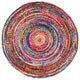 Nuloom Casual Handmade Braided Cotton Area Rug, Multicolor 8'x8'Round