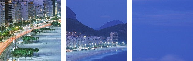"Copacabana Rio de Janeiro Brazil" Canvas Art, 60"x20"x1.25"