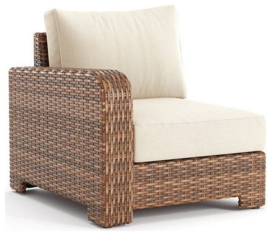 Nico Right Arm End, Natural Teak