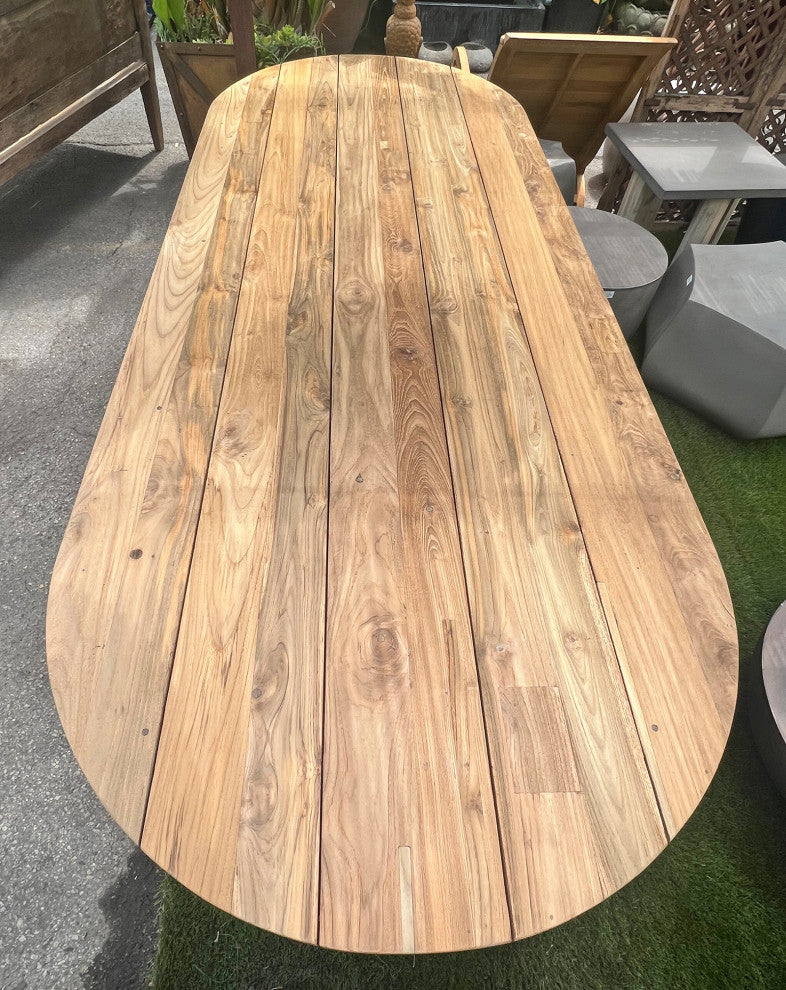 Oval Teak Outdoor Dining Table