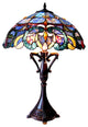 Chloe Lighting Nora Tiffany Style Victorian 2 Light Table Lamp