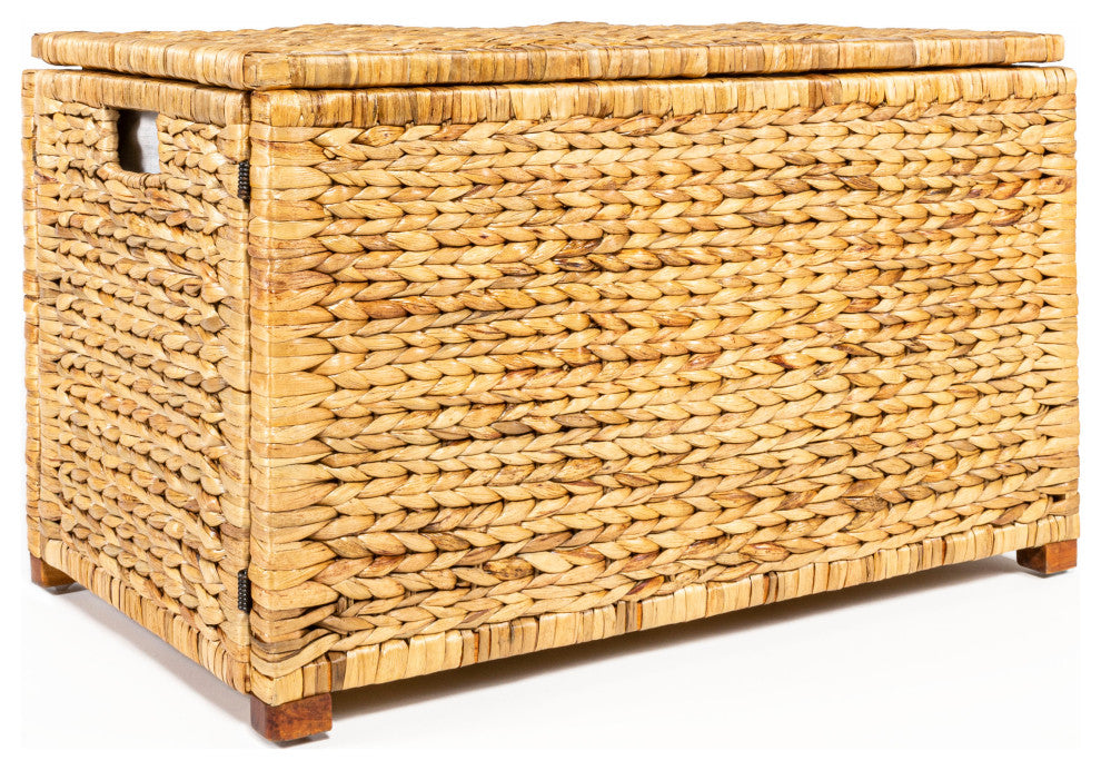 Anada Wicker Weave 30" Storage Trunk, Natural