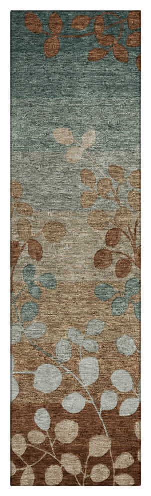 Machine Washable Indoor/Outdoor Chantille ACN1900 Mocha 2'3" x 7'6" Runner Rug