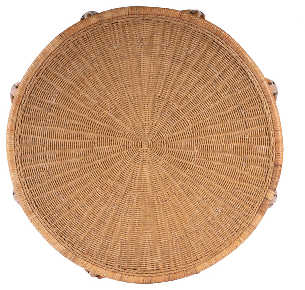 Savannah Woven Rattan Round Coffee Table