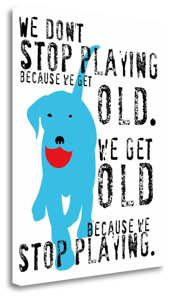 "Dont Stop Playing" By Ginger Oliphant, Giclee Print on Gallery Wrap Canvas