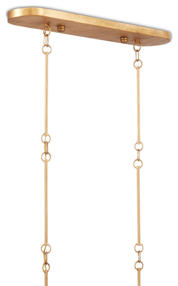 Grand Lotus White Oval Chandelier