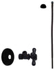 Supply Kit - 5/8" Od X 3/8" Od X 20" Corrugated In Oil Rubbed Bronze, Powder Coated Flat Black
