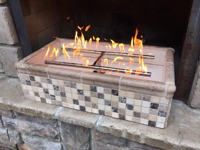 30" Low Profile H Burner and Complete Basic Propane Fire Pit Kit