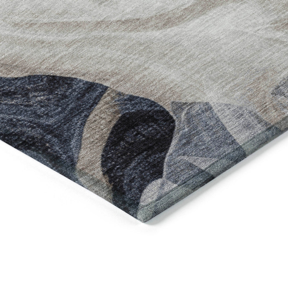 Machine Washable Indoor/Outdoor Chantille ACN1863 Putty 3' x 5' Rug