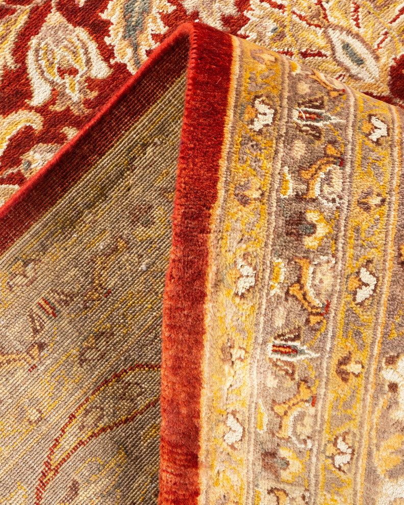 Jhansi, One-of-a-Kind Hand-Knotted Area Rug Red, 8'1"x10'2"