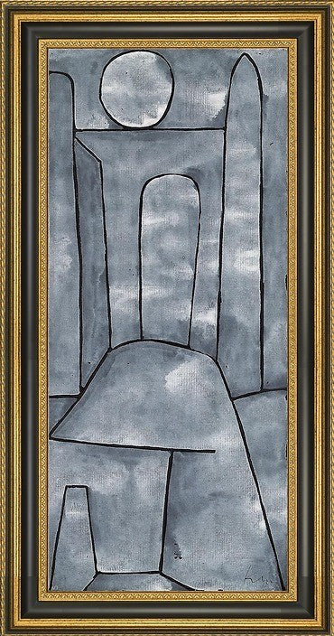 Paul Klee A Gate - 14" x 28" Framed Premium Canvas Print