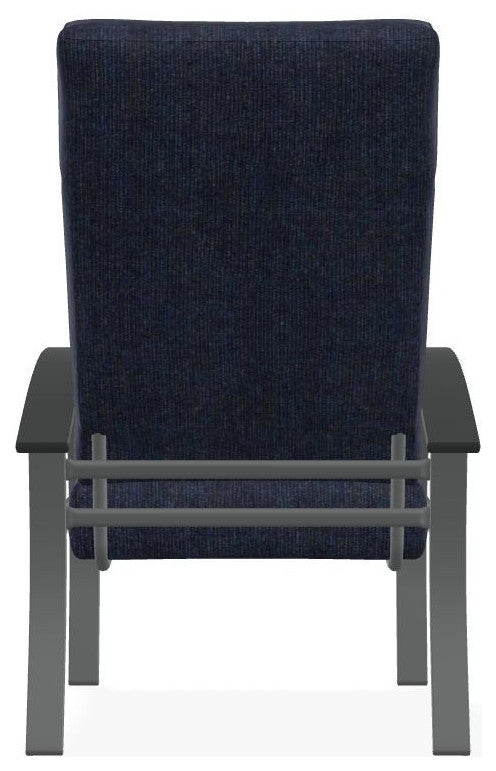 Belle Isle Cushion Outdoor Armchair, Indigo/Graphite