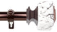 Brielle 1" Diameter Curtain Rod, Bronze, 120-170"
