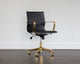 Jessica Office Chair, Gold, Black