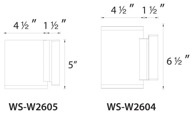 WAC Lighting Tube LED Outdoor Up and Down Wall Light, Bronze
