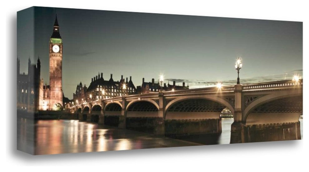 "London Lights" By Assaf Frank,Ready to Hang Giclee Print on Gallery Wrap Canvas