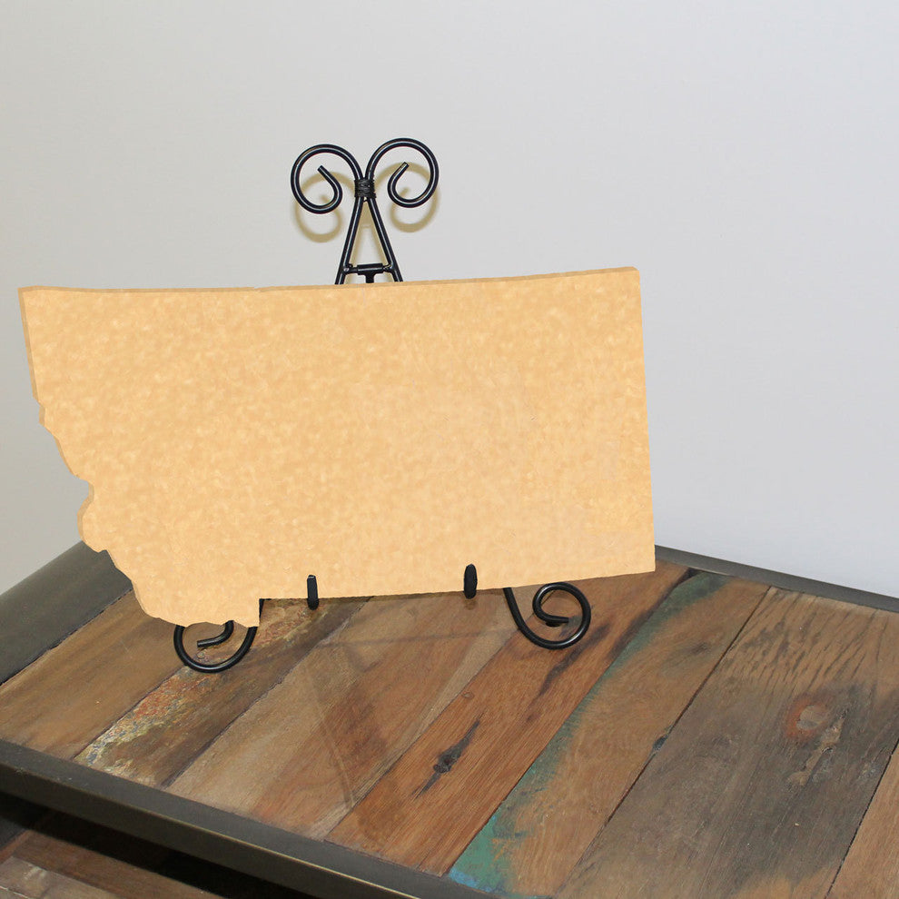 State Shaped Cutting Boards, Natural Bamboo, Montana