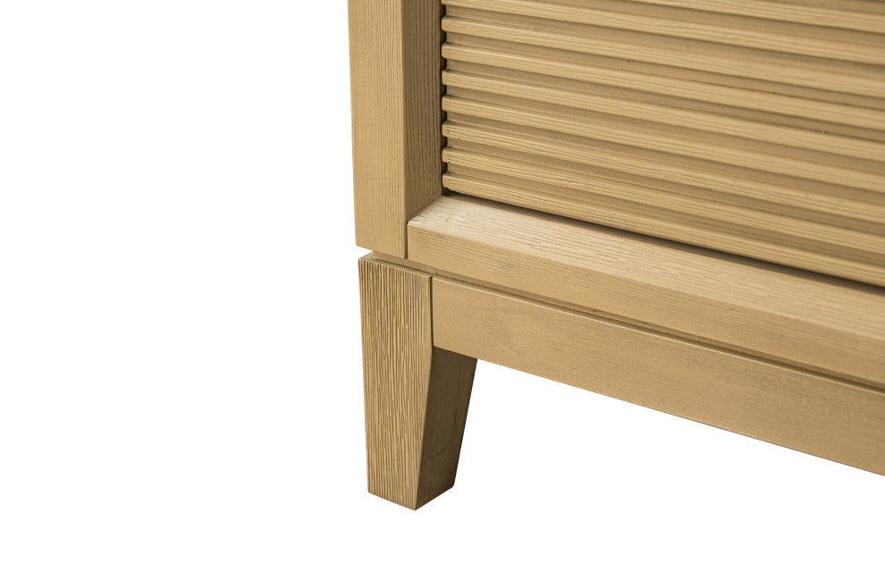 Vanity Art Bathroom Vanity with Engineered Marble Top and Sink, Walnut, 36", Matte Black