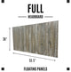 Solid Wood Headboard with Smooth Natural Wood Grain, Wall Mounted, Farmhouse, Graywash, Full