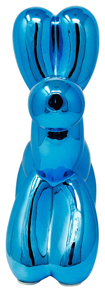 Interior Illusions Plus Royal Blue Ceramic Dog Piggy Bank - 12" tall
