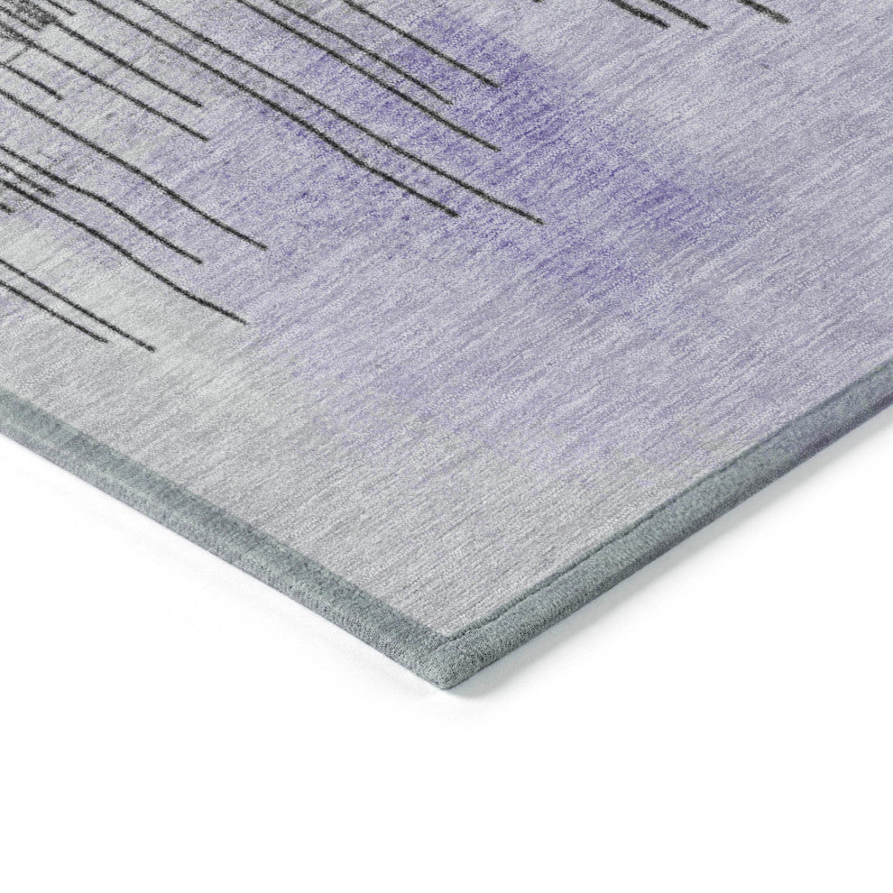 Machine Washable Indoor/Outdoor Chantille ACN1880 Violet 2'3" x 7'6" Runner Rug