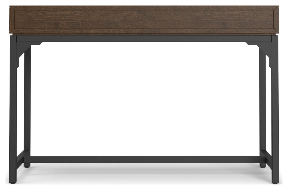 Banting Solid Hardwood Mid Century Small Desk, Walnut Brown