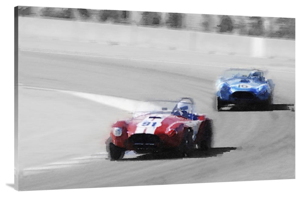 "AC Cobra Racing Monterey Watercolor" Fine Art Print