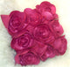 Pillow Decor - Felt Flowers in Pink 17 x 17 Throw Pillow