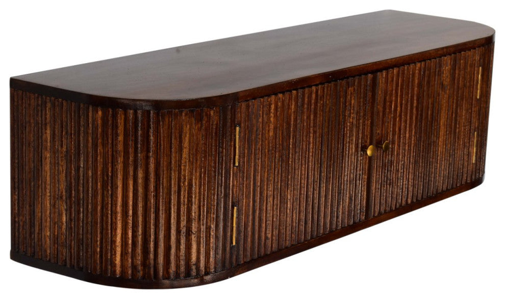 Artisan Furniture Solid Wood Chunky Chestnut Floating Bedside