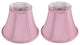 Bell Lamp Shade, 5x9x7", Pink, Set of 2