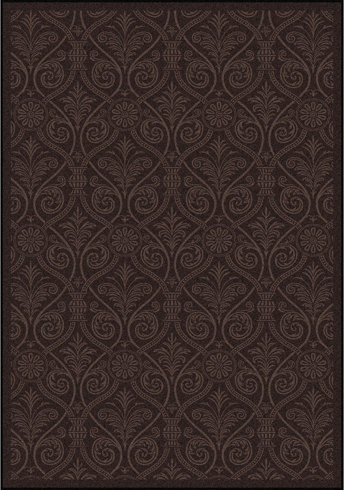 Any Day Matinee Rug, Damascus, Brown, 5'4"x7'8"