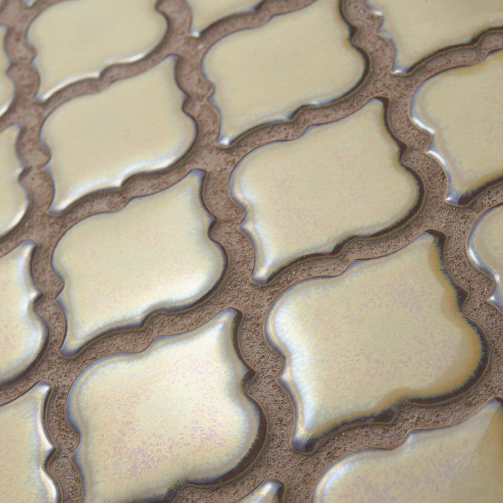 Hudson Tangier Mosaic Floor and Wall Tile, Caffe