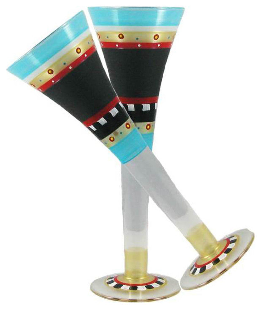 Mosaic Chalk Hollow Flute, Set of 2