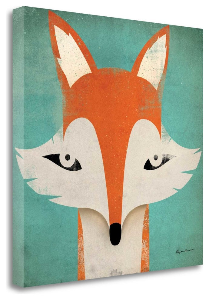 "Fox" By Ryan Fowler, Giclee Print on Gallery Wrap Canvas, Ready to Hang
