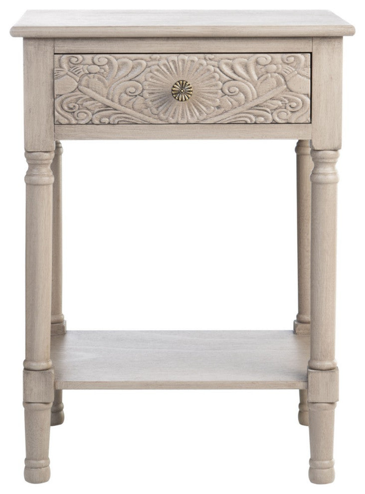 Safavieh Josie 1 Drawer Accent Table, Greige