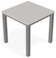 21" Square Marine Grade Outdoor End Table, Warm Gray