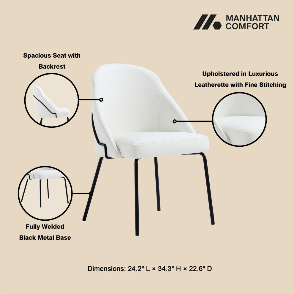 Manhattan Comfort Gracie Dining Chair, Set of 4